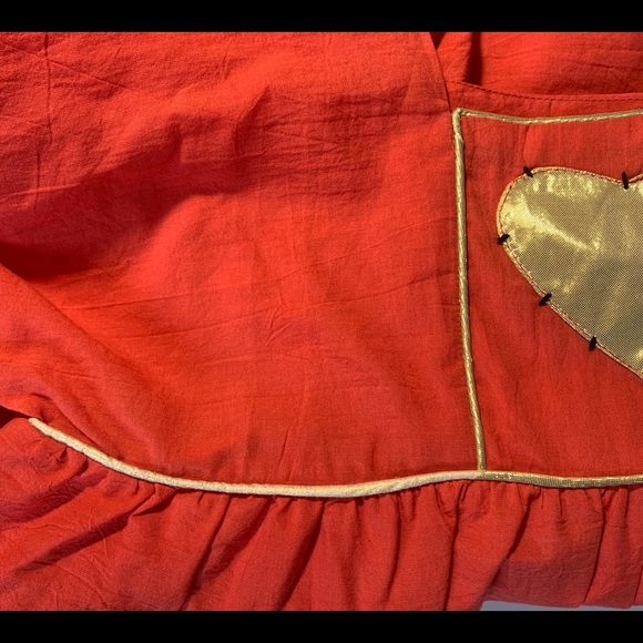 Chandamama Kids Bohemian Coral Red Dress - Picture 4 of 7